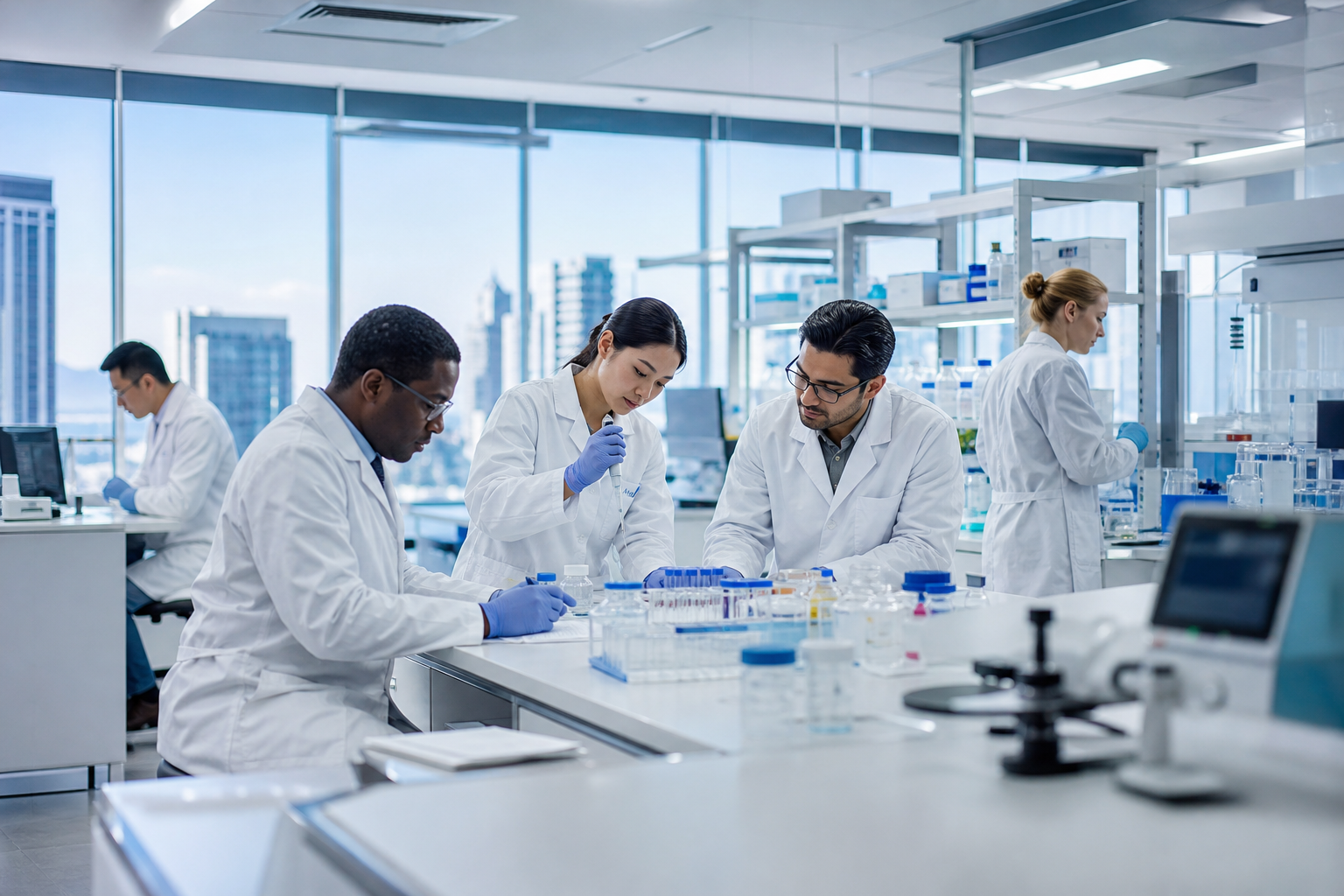 Modern Pharmaceutical Laboratory Interior
